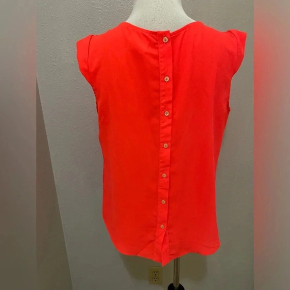 *EUC* Meraki Women's Cap Sleeve Button Down Back Blouse - Picture 2 of 4